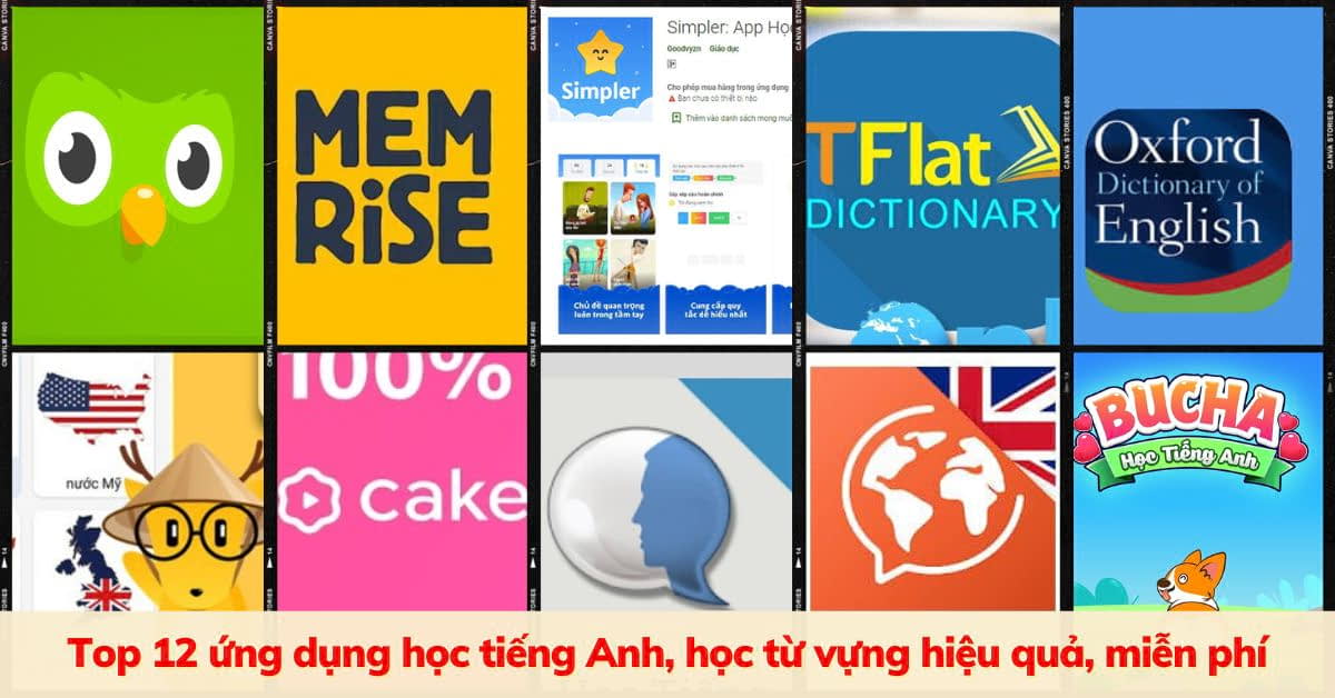 Top các app học tiếng Anh cho học sinh cấp 2 được yêu thích, giúp con giỏi hơn.
