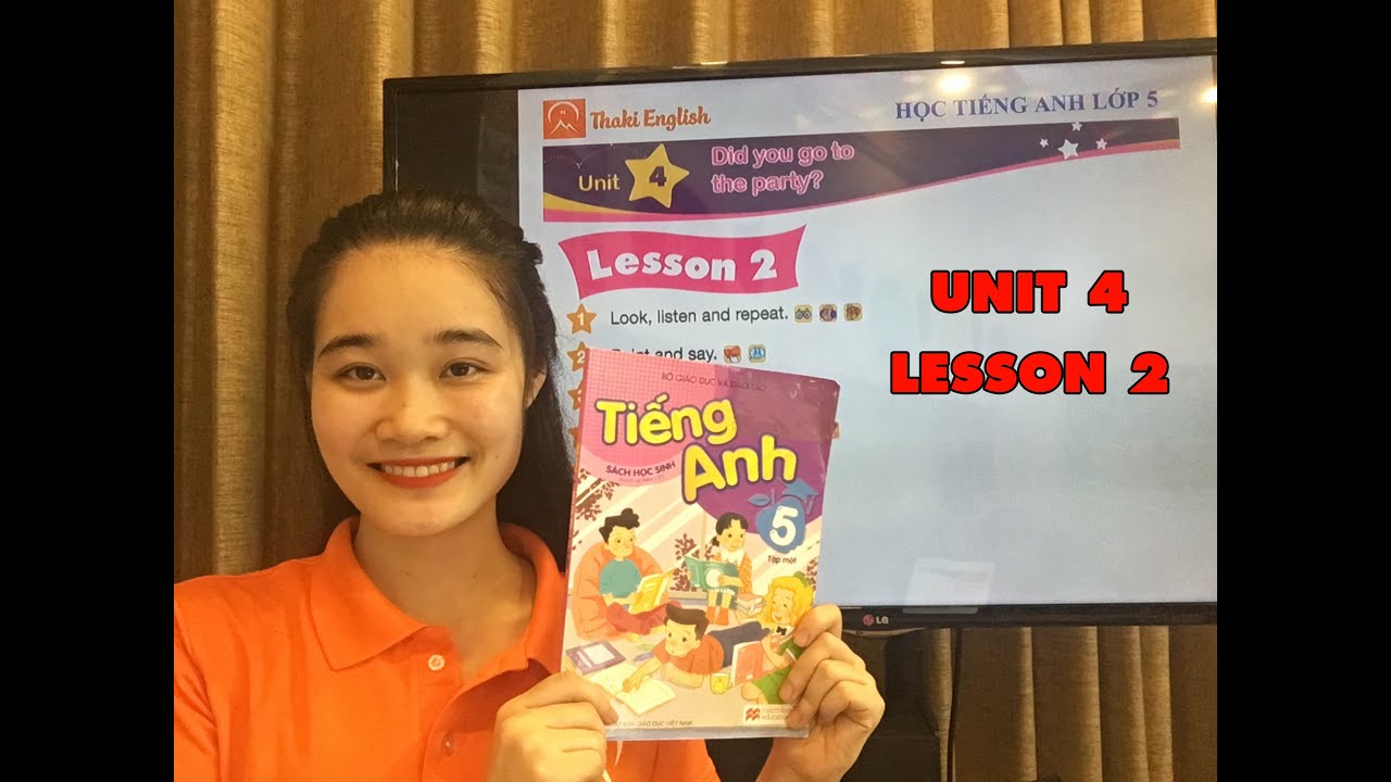 Học tiếng anh lớp 5 unit 4 lesson 2: Từ vựng và ngữ pháp cần nhớ cho bé.