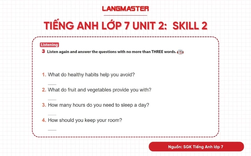 Cần chuẩn bị gì cho tiếng anh lớp 7 sách học sinh unit 2? (Hướng dẫn học tập hiệu quả nhất)