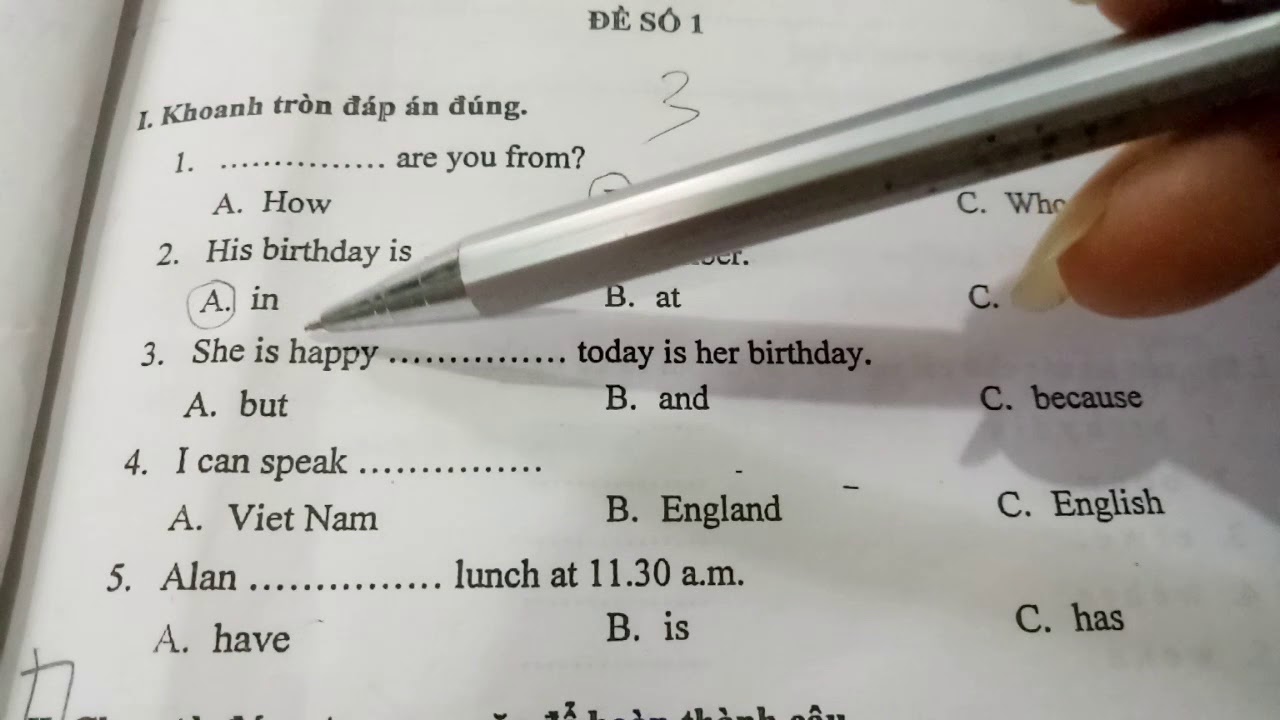 Cách chọn đề thi tiếng anh lớp 4 học kì 1 (chuẩn ba mẹ nào cũng cần biết).