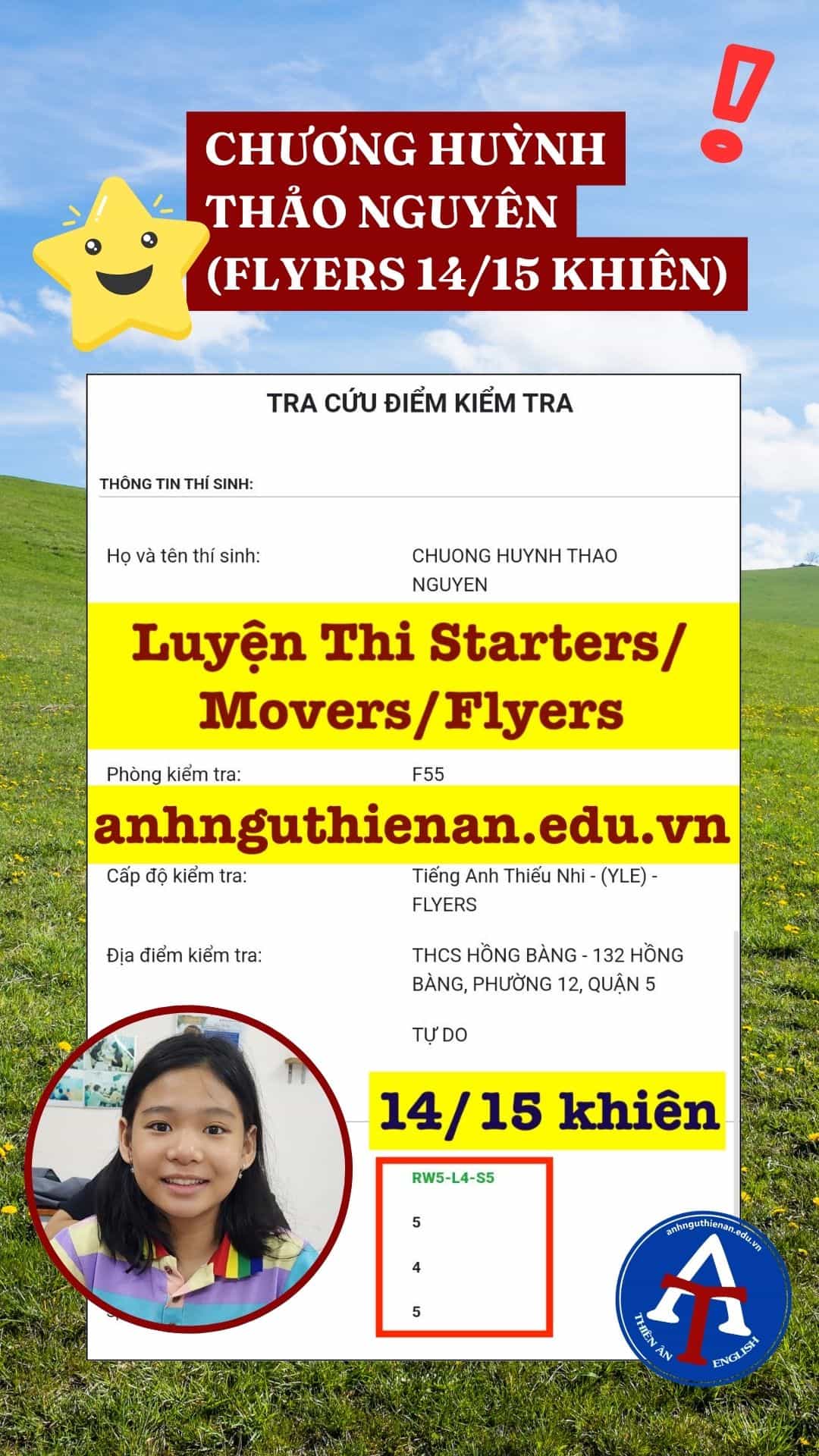 Luyện thi Starters/Movers online: Điểm cao? (Dễ lắm nha)