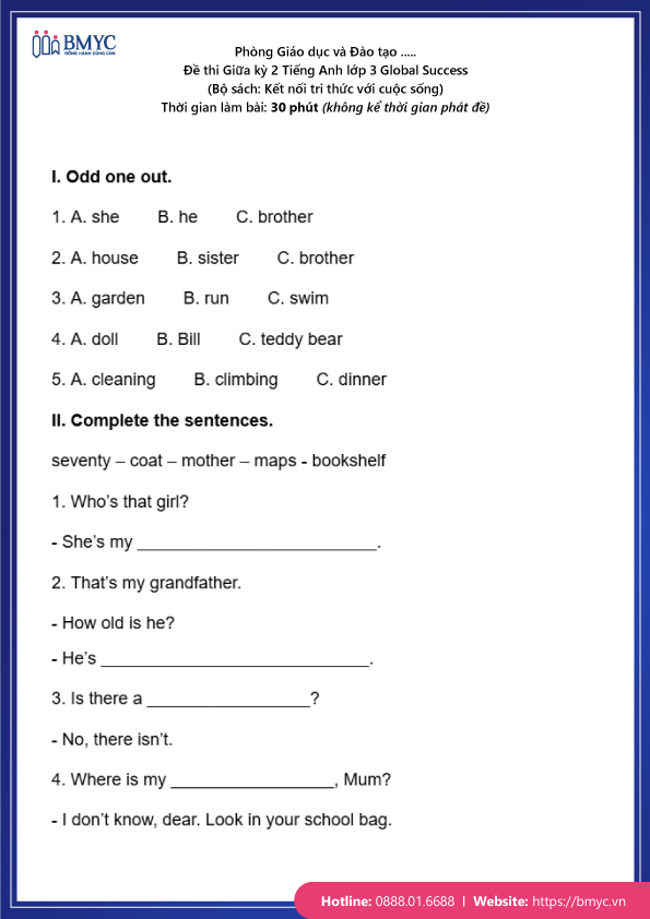 Tải bài tập tiếng anh lớp 3 có đáp an ở đâu miễn phí? Chia sẻ link download tài liệu học tốt.