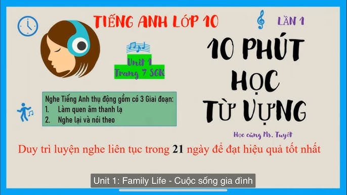 Học tốt Tiếng Anh lớp 10 Unit 1: Mẹo hay cho người mới bắt đầu