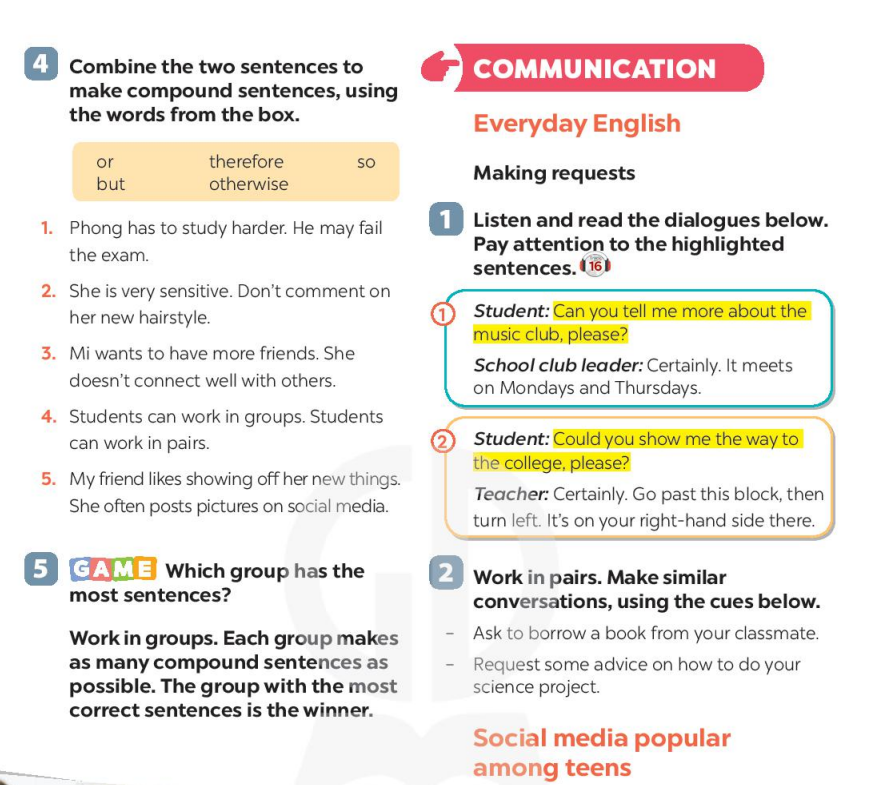 Tiếng anh lớp 8 unit 3 communication luyện tập ra sao? Thực hành ngay để tiến bộ.
