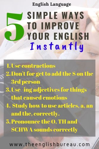 5 tips to improve your English