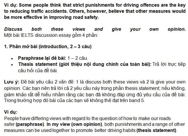 Discuss both views: "Giải mã" dạng bài IELTS Discussion essay