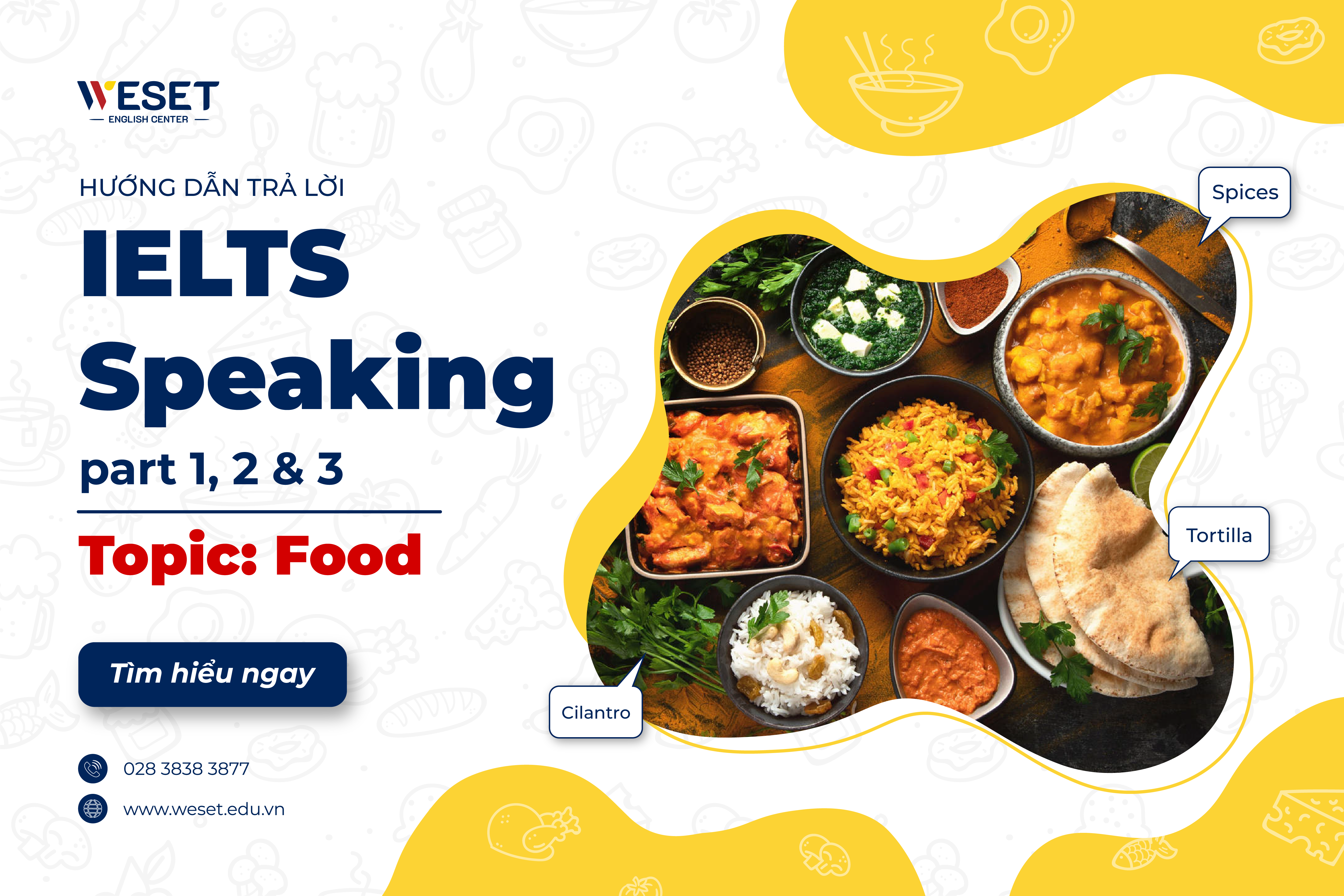IELTS Speaking Food – Bài mẫu Part 1, 2 & 3 Sample & Answer
