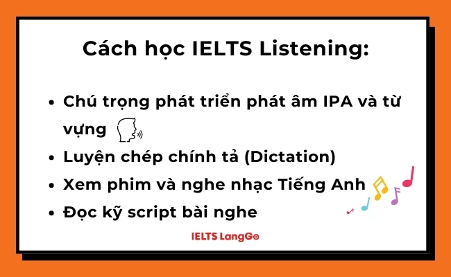 Cách học IELTS: Phương pháp luyện thi toàn diện 4 kỹ năng