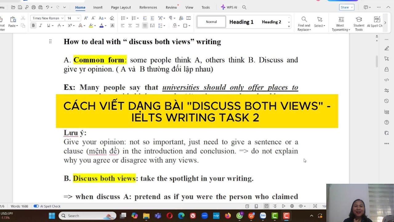 Discuss both views: "Giải mã" dạng bài IELTS Discussion essay