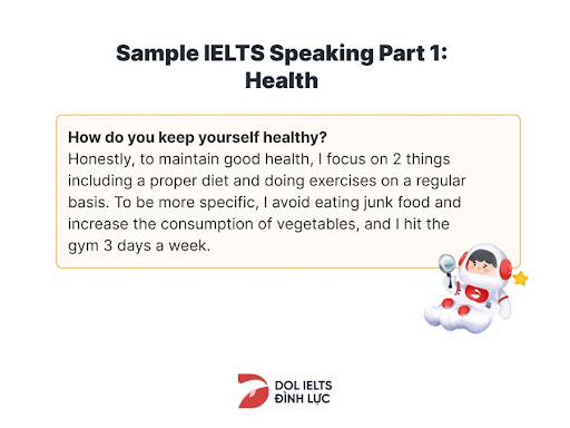 Cách trả lời Speaking Part 2 (Chủ đề: Healthy Lifestyle)