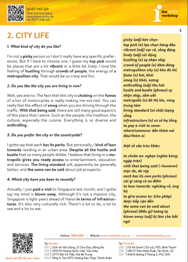 IELTS Speaking Part 1: Chủ đề, Câu hỏi & Cách trả lời mẫu