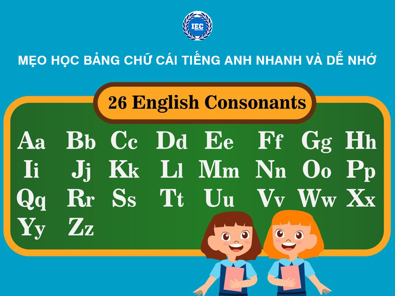 Bảng chữ cái tiếng Anh: Cách phát âm & mẹo nhớ dễ dàng