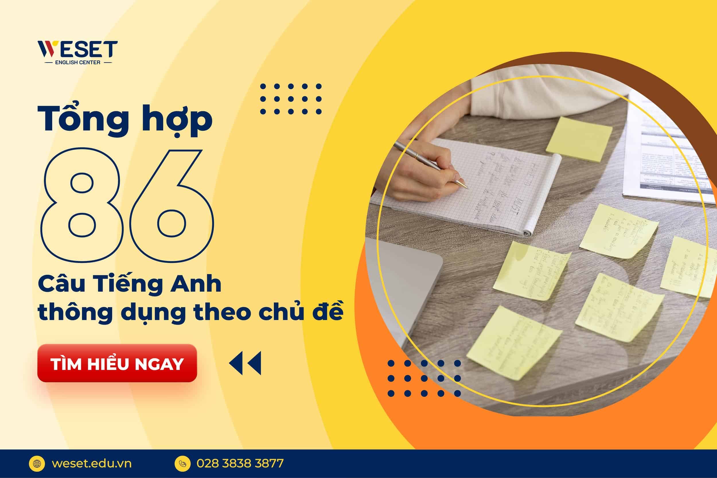 Những câu tiếng Anh thông dụng: Tổng hợp 86 mẫu theo chủ đề