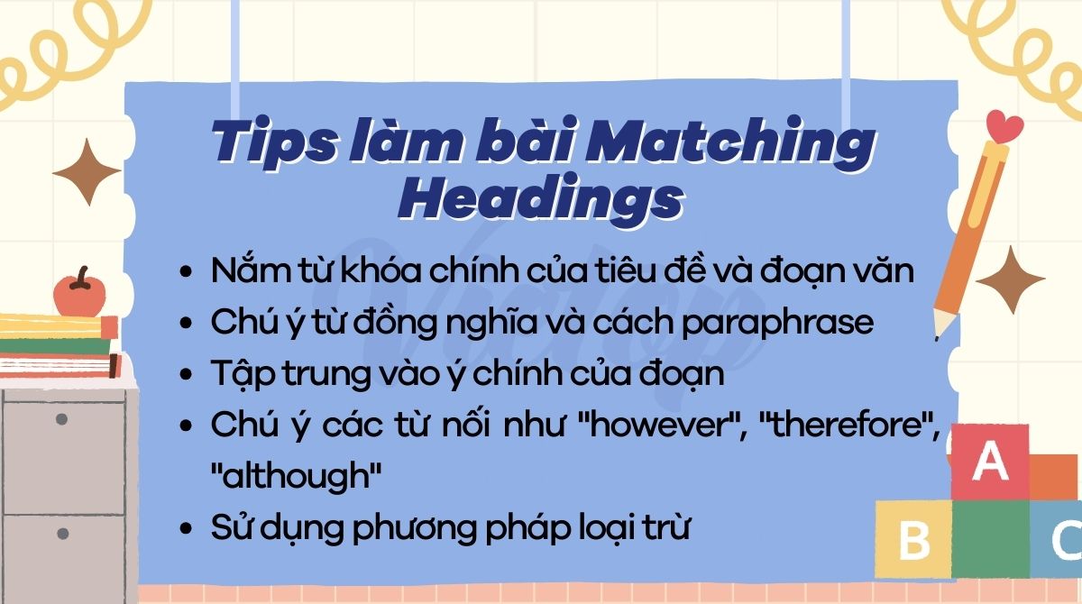 Giải mã dạng bài Matching Headings - Chủ đề Tâm lý học (Psychology)