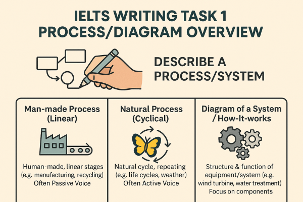 IELTS Writing Task 1 Process/ Diagram: Hướng dẫn & Bài mẫu