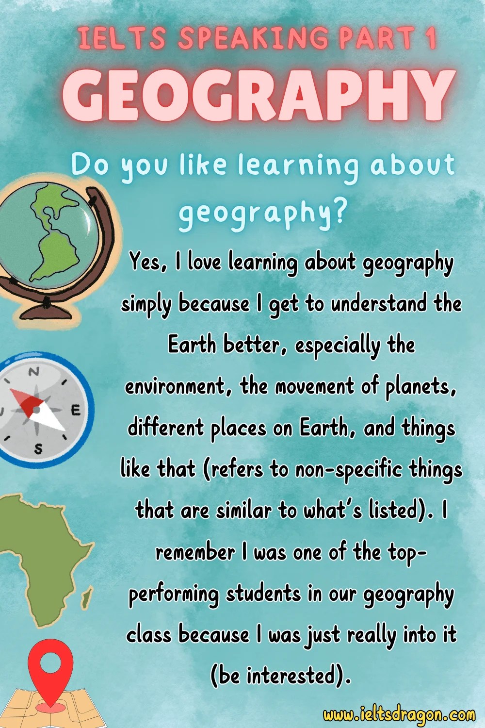 Geography IELTS Speaking - Sample Part 1, 2 & 3