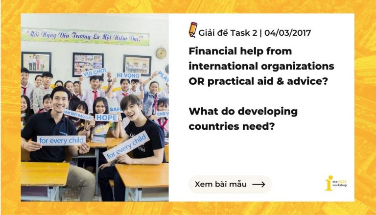 IELTS Writing Task 2 - International Aid | Bài mẫu