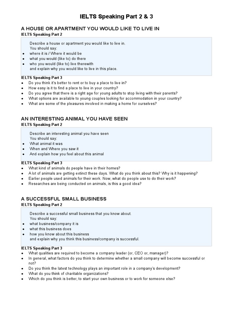 Home Accommodation IELTS Speaking - Sample Part 1, 2 & 3