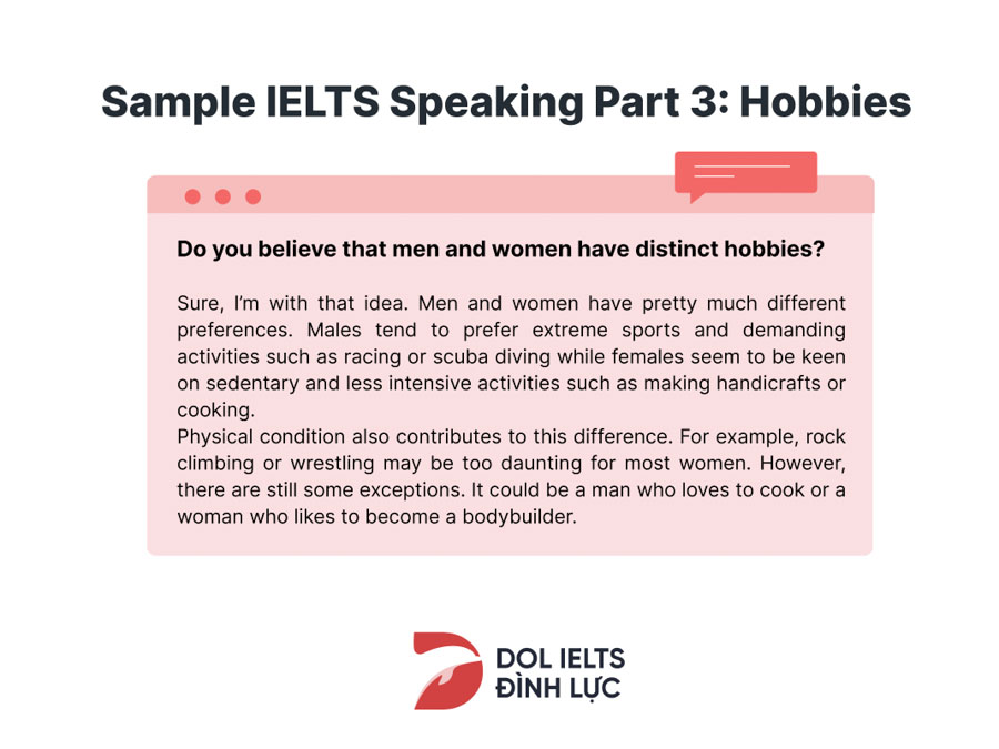 IELTS Speaking Hobbies: Từ vựng, Bài mẫu & Gợi ý trả lời
