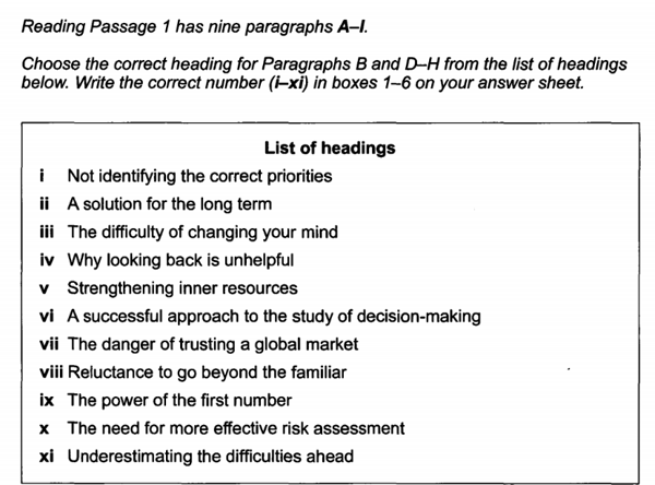 Giải mã dạng bài Matching Headings - Chủ đề Tâm lý học (Psychology)