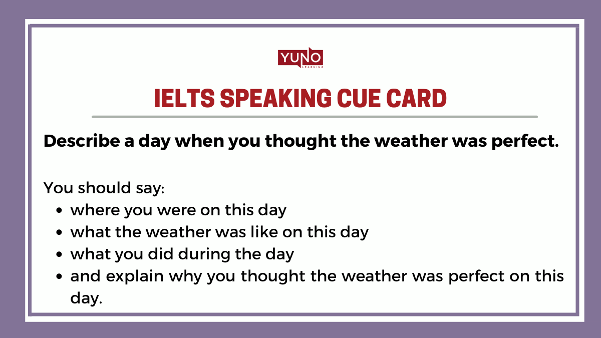 IELTS Speaking Weather – Part 1, 2 & 3 Sample