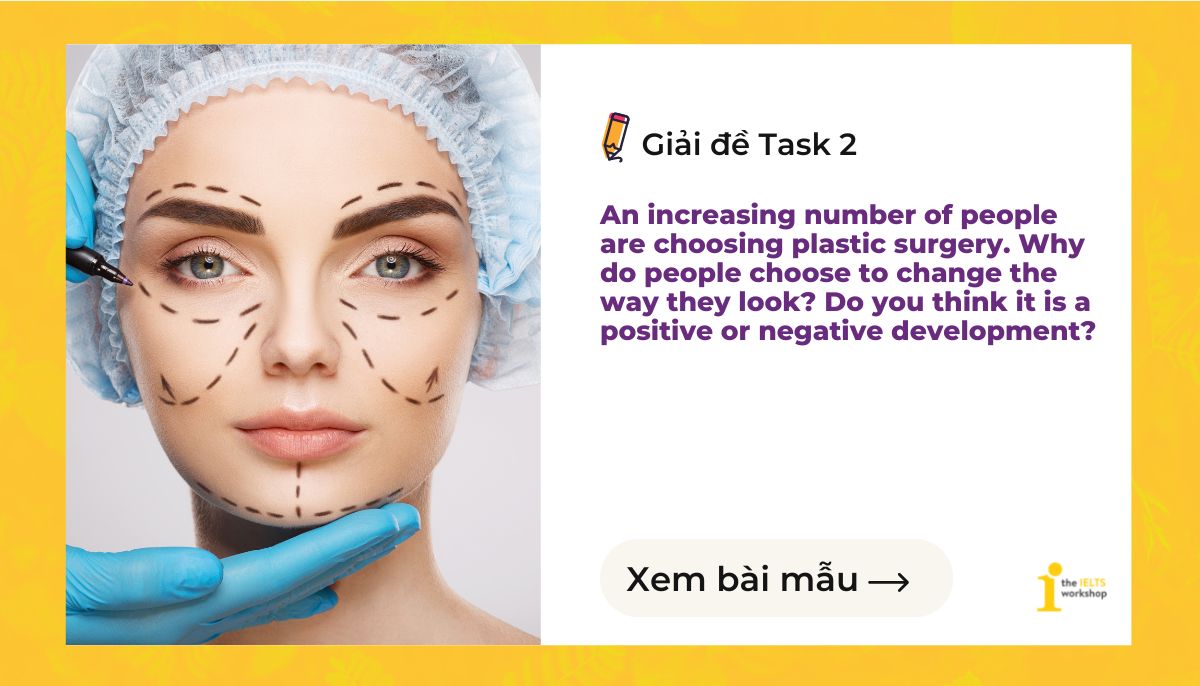 IELTS Writing Task 2 - Cosmetic Surgery | Bài mẫu