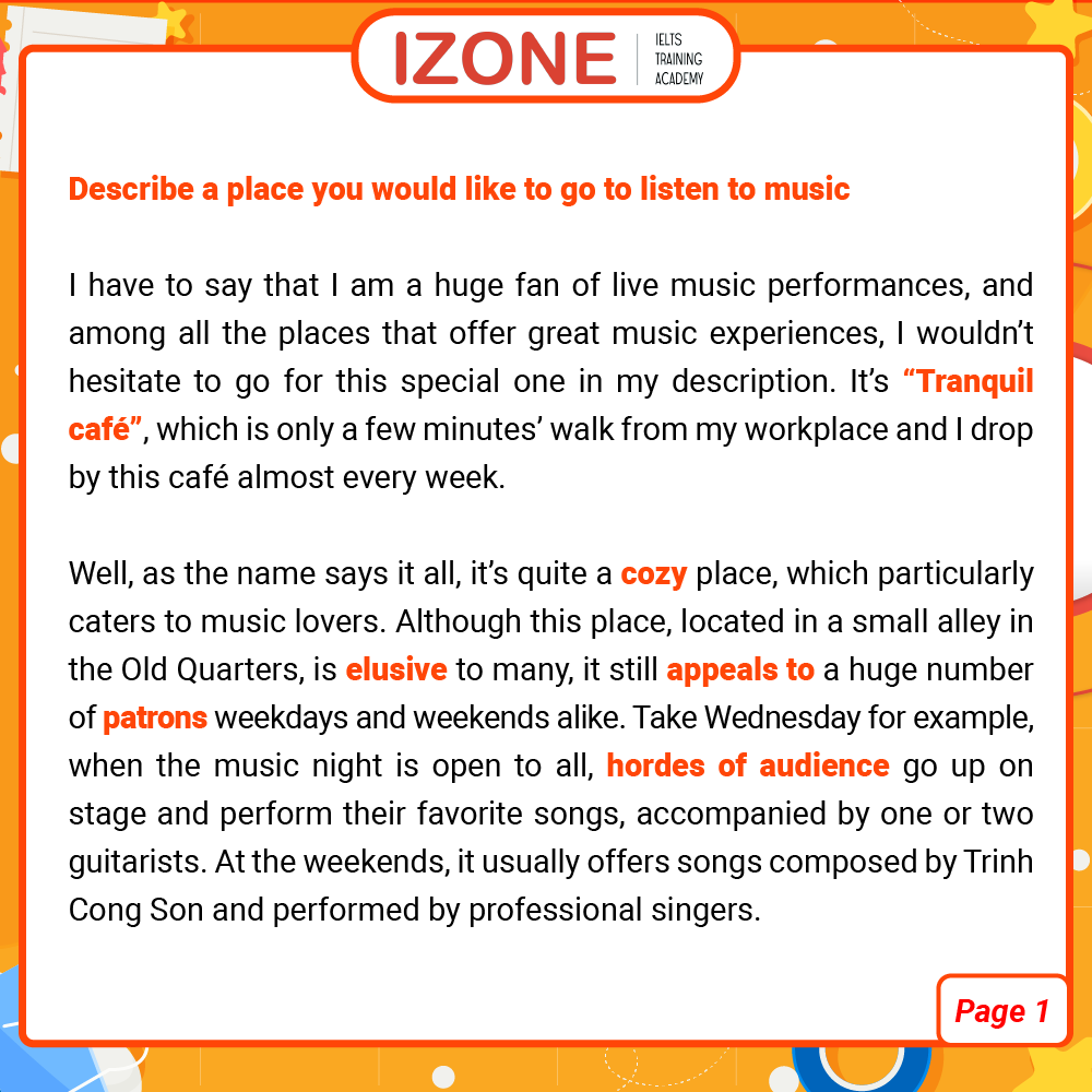 IELTS Speaking - Chủ đề: Place