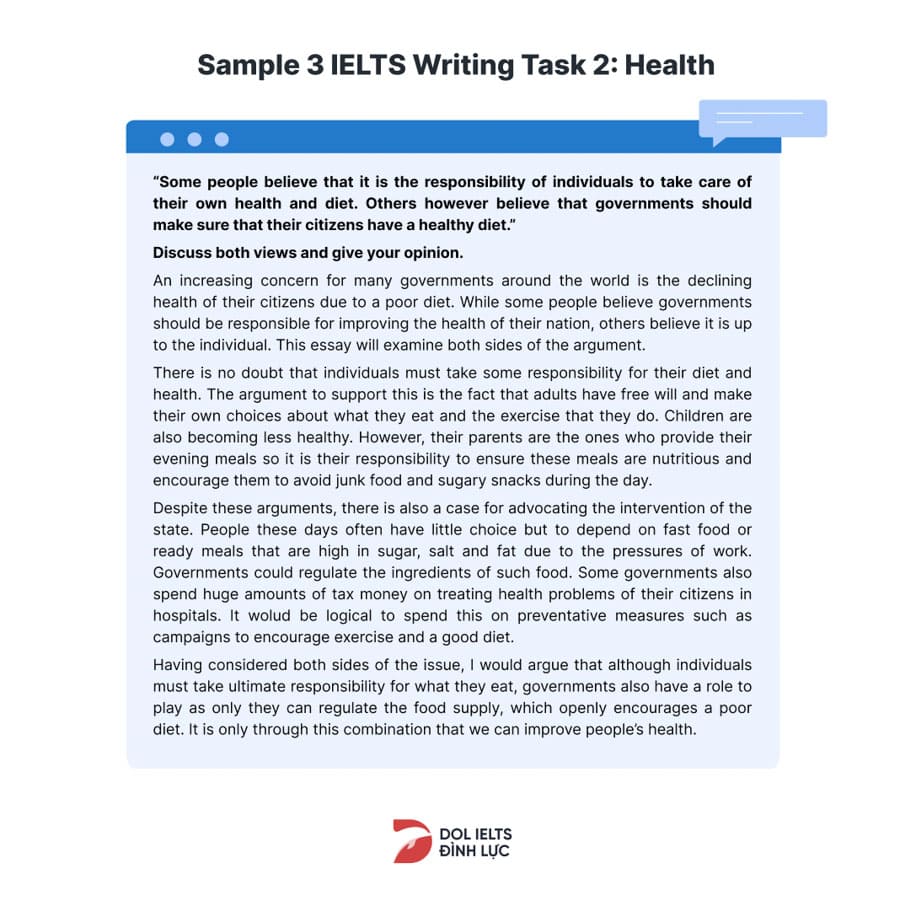 WRITING TASK 2 | CHỦ ĐỀ: LIFESTYRE