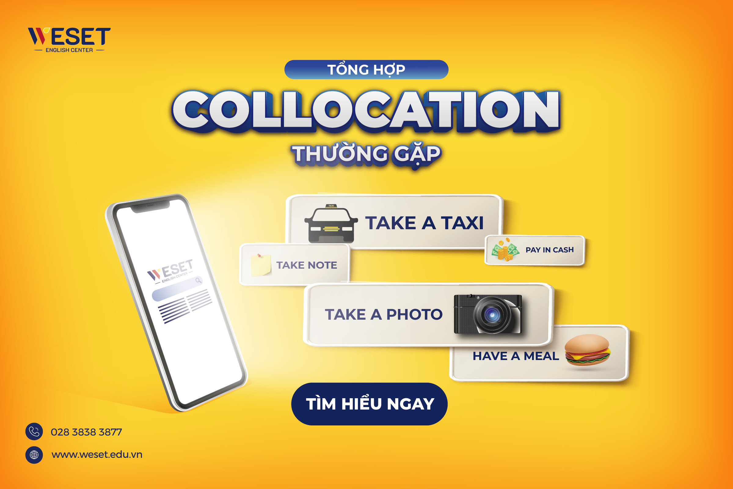 100 Collocation thường gặp & Hướng dẫn học chi tiết