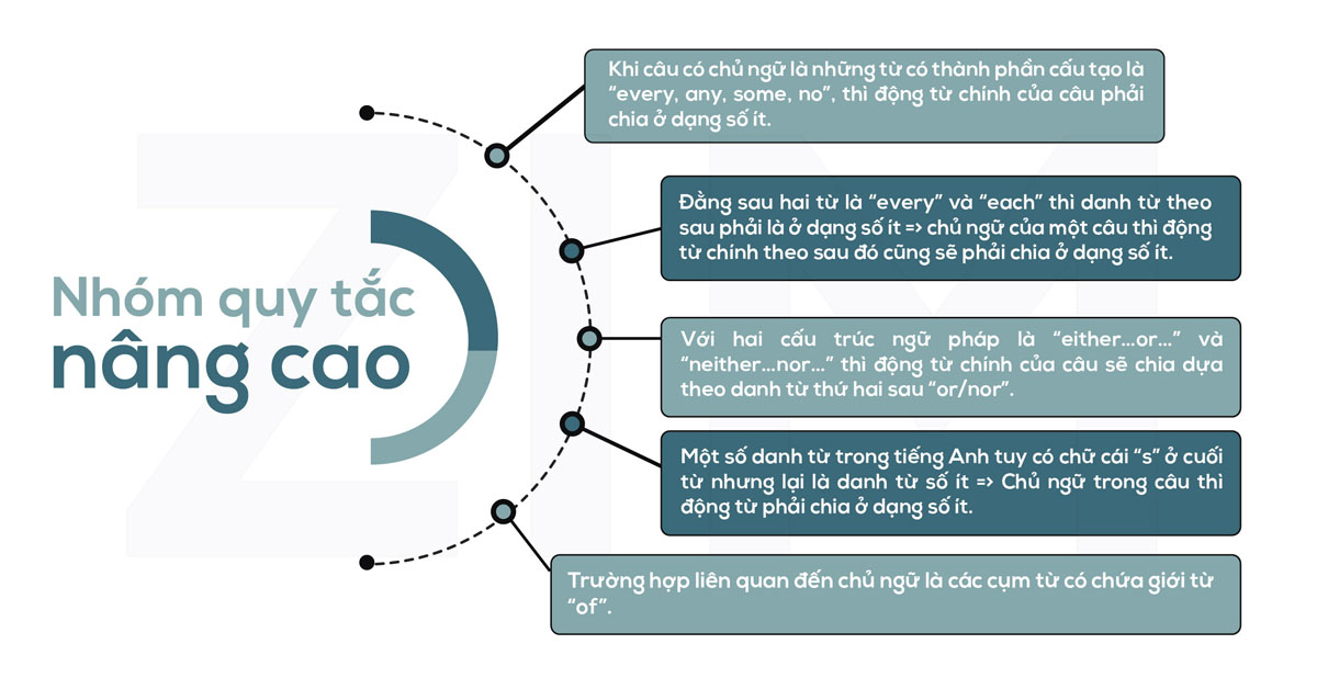Chia động từ số ít, số nhiều theo chủ ngữ sao cho đúng?