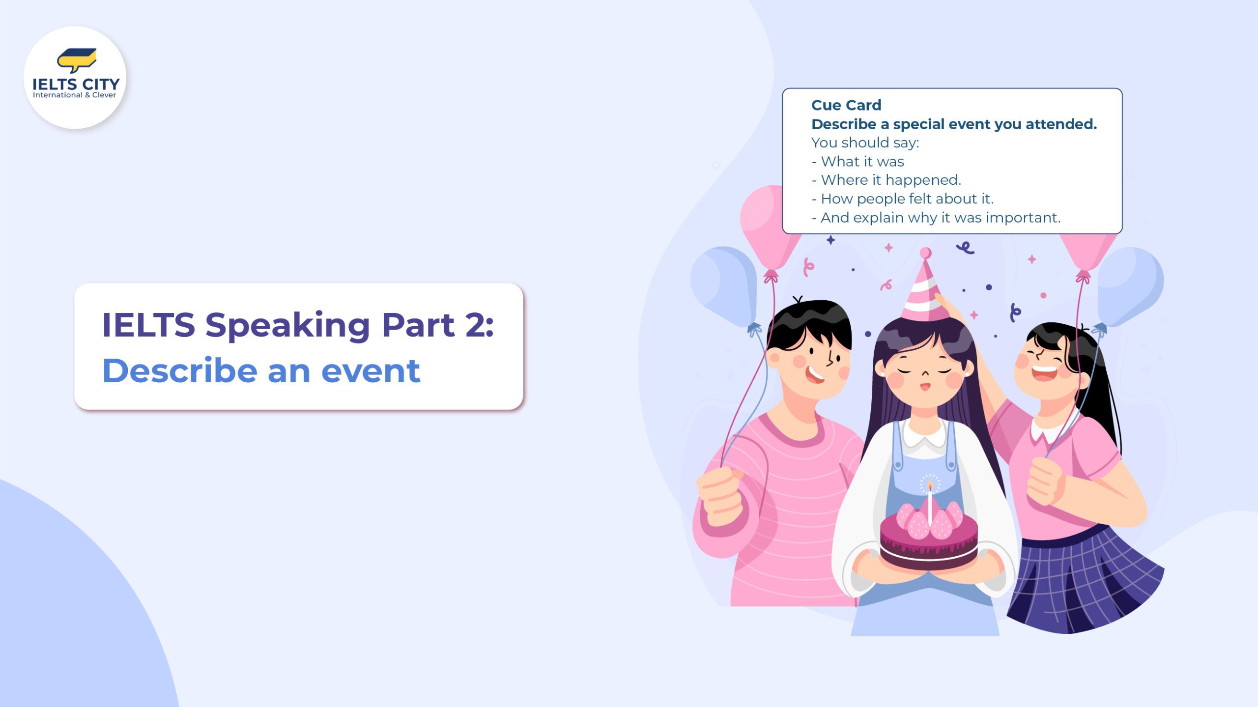 IELTS Speaking mẫu, chủ đề: Event