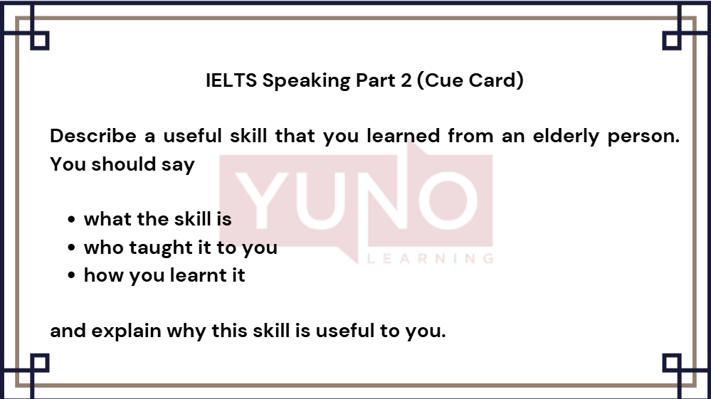 IELTS Speaking Part 2 & 3 | Topic: Useful Skills