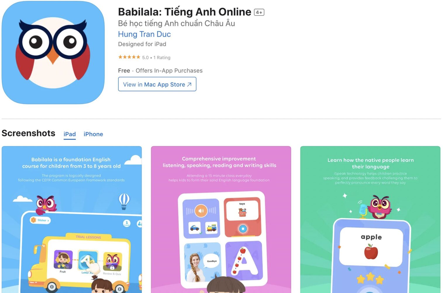Chương trình học tiếng anh cho trẻ em online nào tốt? (Review 5 app học tiếng Anh online hiệu quả)