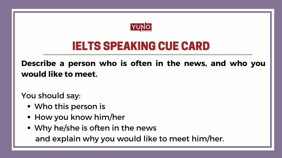 IELTS Speaking Famous Person & Celebrities Sample