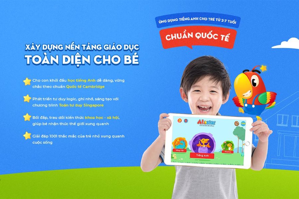 Chương trình tiếng Anh cho trẻ em mẫu giáo: Bé yêu học vui, phát triển ngôn ngữ toàn diện!