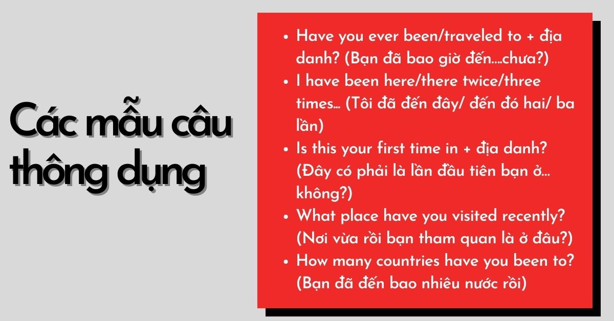 Các câu hỏi về du lịch bằng tiếng anh phổ biến khi đi du lịch?