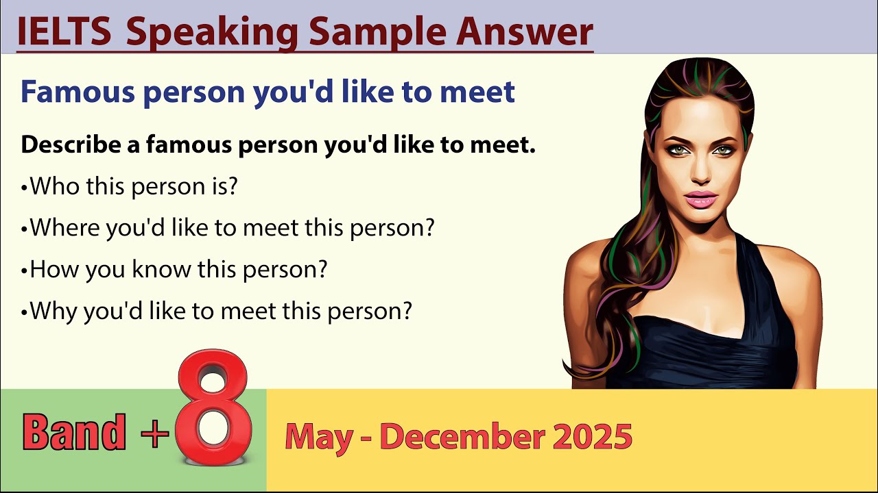 IELTS Speaking Famous Person & Celebrities Sample