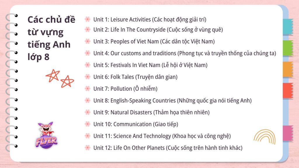 Unit 8 lớp 8 có những kiến thức nào quan trọng? (Tổng hợp đầy đủ)