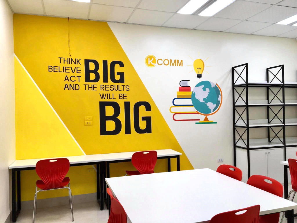 Phòng học tiếng Anh người lớn đẹp: Cách trang trí đơn giản mà hiệu quả