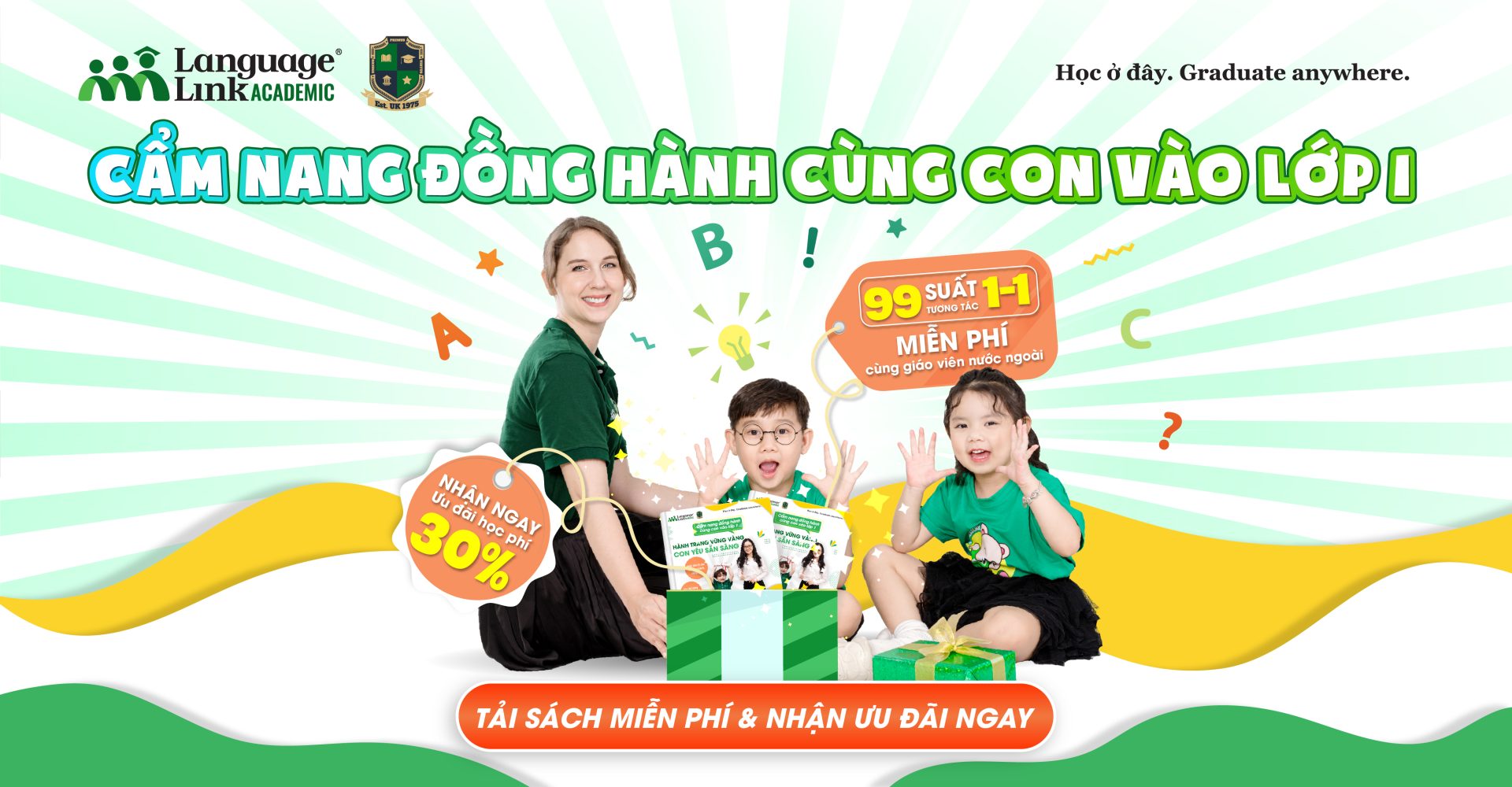 Học tiếng Anh trẻ em Language Link: Bé yêu thích, ba mẹ hài lòng!