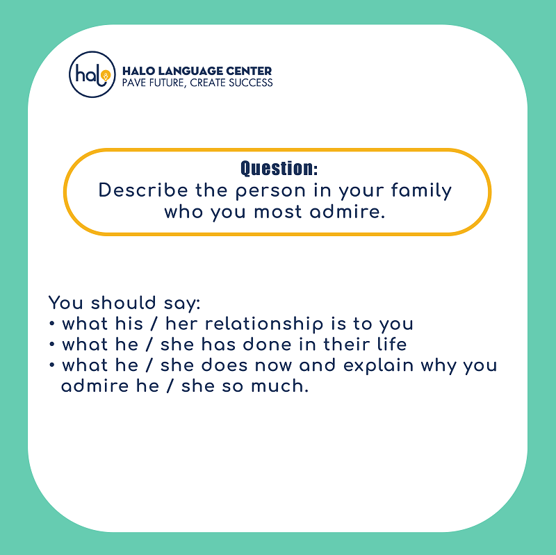 IELTS Speaking Chủ đề Family - Part 2 & 3