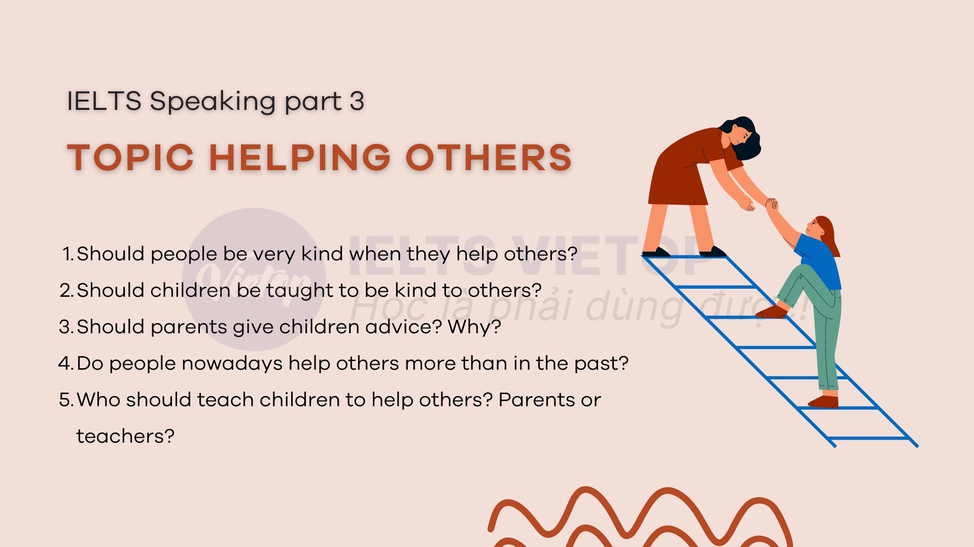 IELTS Speaking: Helping others - Part 2 & 3 | Bài mẫu + Từ vựng