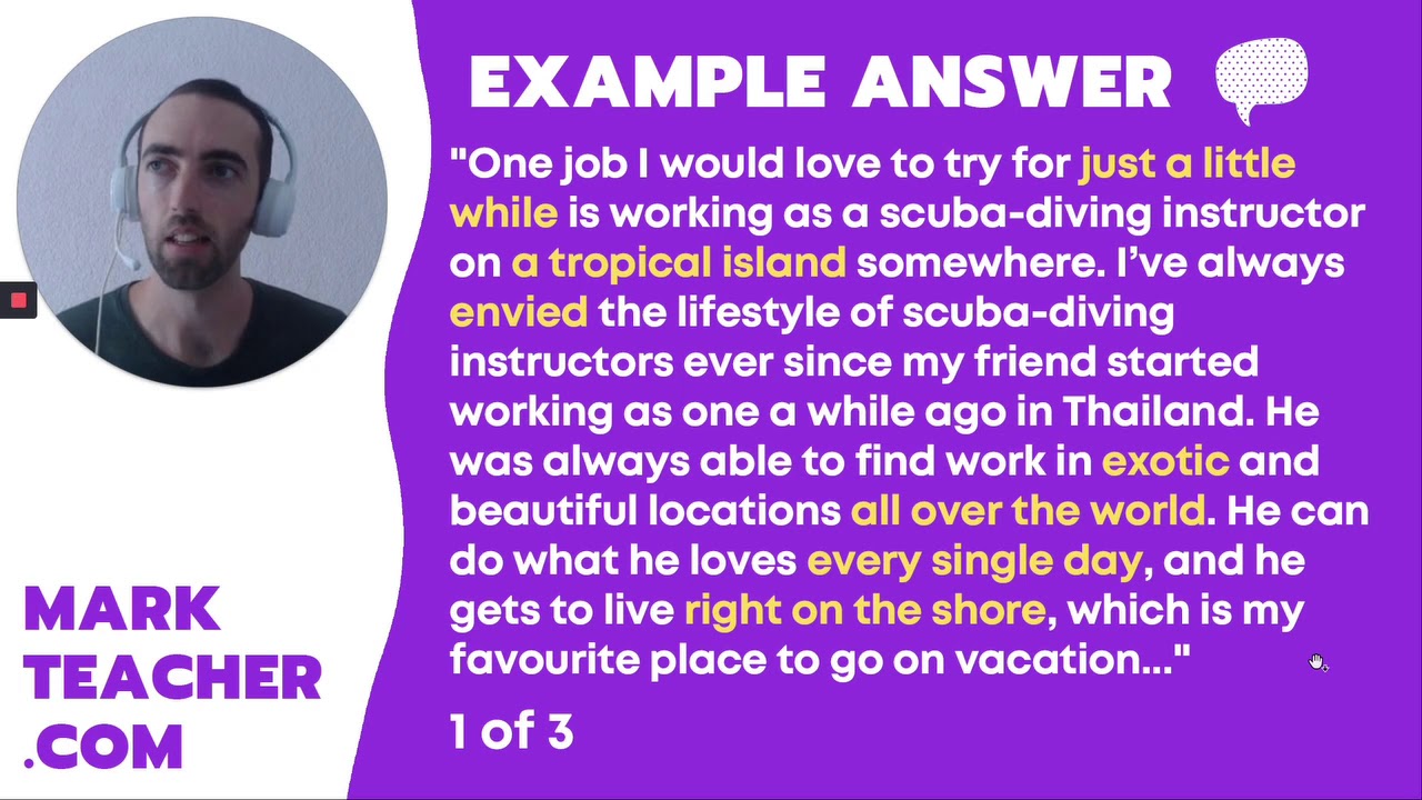 IELTS Speaking - Working in a foreign country