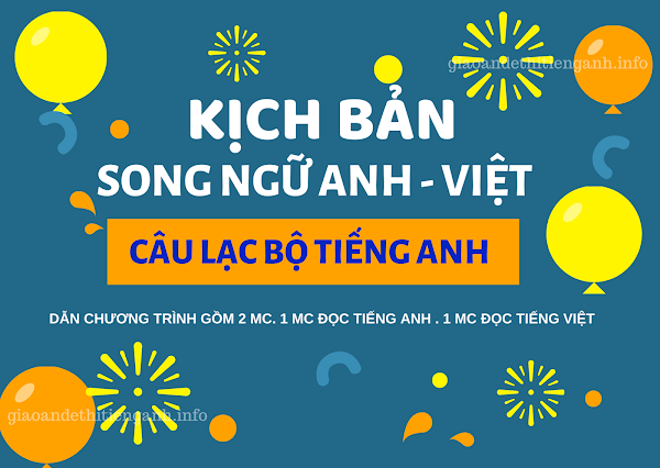 Kịch bản dẫn chương trình câu lạc bộ tiếng Anh (Hướng dẫn chi tiết)