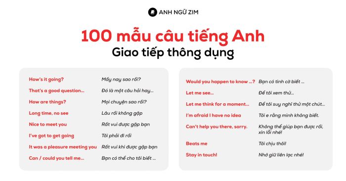 Tổng hợp 50 đoạn hội thoại tiếng Anh giao tiếp "chuẩn tây"