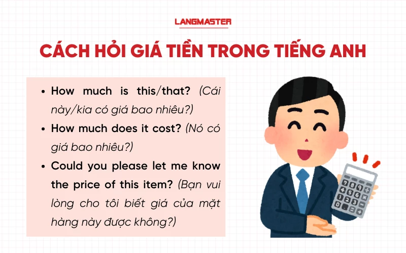 Các câu hỏi về giá tiền trong tiếng Anh - Cách hỏi giá cả dễ hiểu!