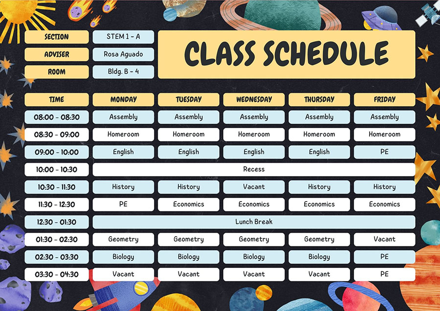 cách viết thời gian biểu bằng tiếng anh cho sinh viên: lập kế hoạch ngày học hiệu quả