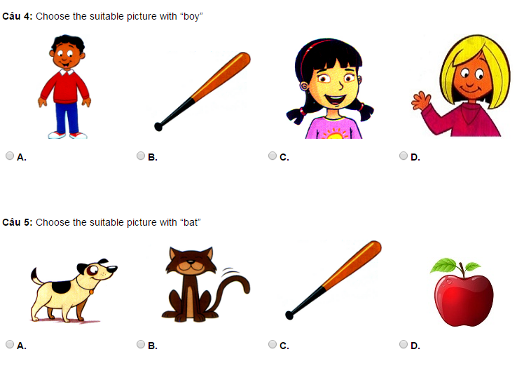 Bài test tiếng Anh cho trẻ em theo chủ đề: Vui học tiếng Anh qua các bài kiểm tra thú vị!