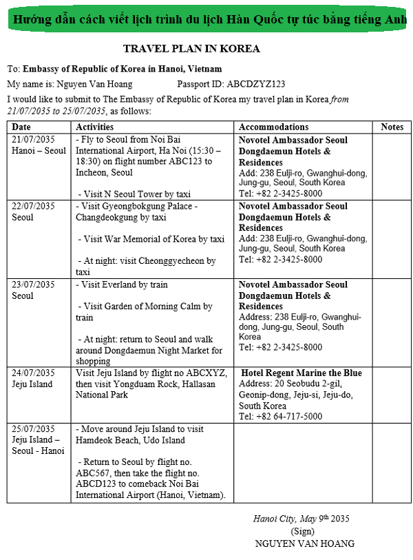Viết lịch trình du lịch bằng tiếng Anh thế nào? Bí kíp từ A-Z cho chuyến đi hoàn hảo