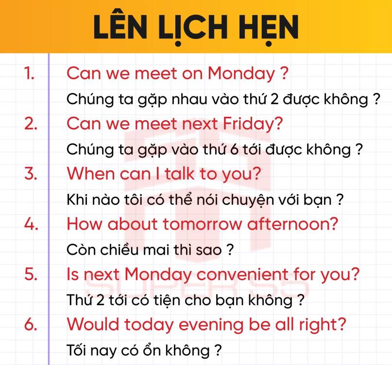 Mẫu câu hội thoại tiếng Anh giao tiếp hàng ngày siêu dễ nhớ!